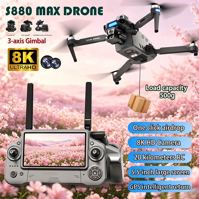 Drone Racing Camera - 2026 New 8K Dual Camera Drone