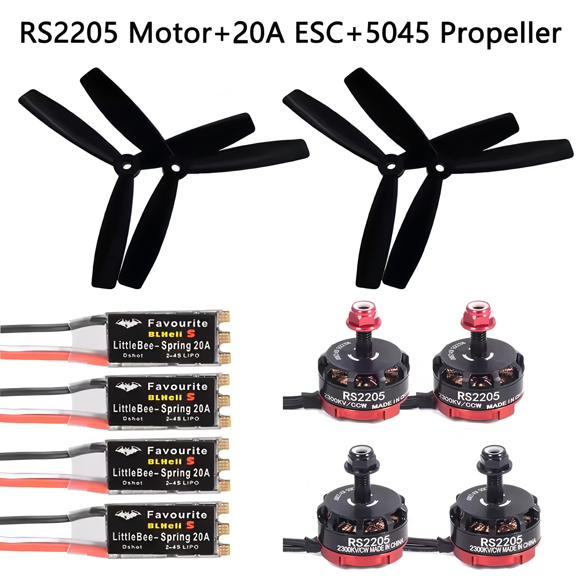 FPV RS2205 2300KV CW CCW Brush – обзор и цена Drone Racing Esc